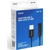 Adapteris USB Savio AK-74 USB-C - Jack 3.5mm Juodas (SAVAK-74)