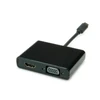 Secomp STANDARD USB adapteris C tipo – HDMI/VGA adapteris, vyriška/moteriška, juodas, 0,1 m