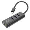 HUB USB Secomp Standartinis USB-C į Gigabit Ethernet konverteris + šakotuvas su 3 prievadais (S1431)