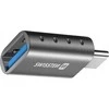 Swissten Adapteris USB Sourcing USB-C - USB Sidabrinė (55500100)
