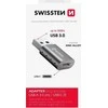 Adapteris USB Swissten 55500200 USB-A - USB-C Sidabrinė (55500200)