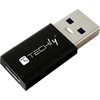 Adapteris USB Techly USB-A - USB-C Juodas (IADAP-USB3-AFT)