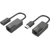 TECHLY 103199 Techly USB linijos ilgintuvas per tinklo kabelį RJ45 iki 60m