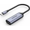 UNITEK V1415C ADAPTERIS USB-C – DisplayPort 1.4 8K 60Hz 15cm ALU