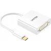 „Unitek“ USB-C ir DVI adapteriai 1080P@60Hz, balti, 15 cm