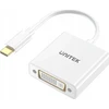 „Unitek“ USB-C ir DVI adapteriai 1080P@60Hz, balti, 15 cm