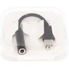 OEM adapteris AUX C tipo (vyras) - 3,5 mm lizdas (moteris) dėžutė juodas [DAC]