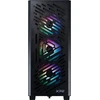 ADATA XPG LANDER 501 korpusas, vidutinio dydžio bokštas, be maitinimo bloko, 4x 120 mm ARGB ventiliatoriai, juodas