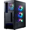 ADATA XPG LANDER 501 korpusas, vidutinio dydžio bokštas, be maitinimo bloko, 4x 120 mm ARGB ventiliatoriai, juodas