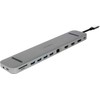 Ausinės Adesso Plusonic USB-C Docking Adapteris/Hub 9in1 su HDMI/DP/LAN/USB