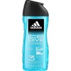 Adidas Ice Dive Dušo želė 3-In-1 Dušo želė vyrams, 250 ml