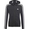Adidas Essentials 3S Jaunimo džemperis su gobtuvu ir užtrauktuku GQ8356