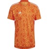 Vyriški marškinėliai adidas Condivo 22 Goalkeeper Jersey Short Sleeve oranžinė HB1621 (L)