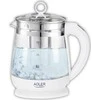 Adler | Virdulys | AD 1299 | Electric | 2200 W | 1.5 L | Glass/Nerūdijantis plienas | 360° rotational base | Baltas