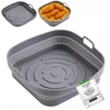 Adler AD 6735 Tacka silikonowa do frytkownicy powietrznej | kwadratowa | 19,7 cm | daugkartinio naudojimo | silikon spożywczy bpa free
