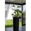 Adoni juodas medvilninis gėlių vazonas su įdėklu 32x57 cm – rankų darbo (adoni-ba-blk-57)