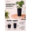 Adoni juodas medvilninis vazonas su įdėklu 22x36 cm – rankų darbo (adoni-ba-blk-36)
