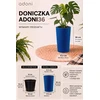 Adoni mėlynas medvilninis gėlių vazonas su įdėklu 22x36 cm – rankų darbo (adoni-ba-blu-36)