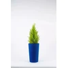 Adoni mėlynas medvilninis gėlių vazonas su įdėklu 22x36 cm – rankų darbo (adoni-ba-blu-36)