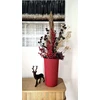 Adoni Doniczka bawełniana raudona su wkładem 36 cm – ręcznie robiona (adoni-ba-red-36)