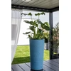Adoni mėlynas džiuto vazonas su įdėklu 32x57 cm - rankų darbo (adoni-blu-57)