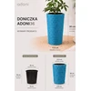 Adoni mėlynas džiuto vazonas su įdėklu 22x36 cm - rankų darbo (adoni-blu-36)