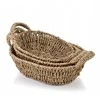 Affek Design AMPARO 3 KREPŠIŲ RINKINYS Ovalus30x23x9/27x20x8/24x17x7cm žolė
