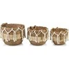Mondex Affek Design BALI KOMPLEKTAS 3 IŠLAIDOS L 33xh27cm, M 29xh24cm, S 24xh21cm