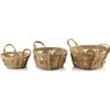 Mondex BALI Komplet 3 KOSZY 30x30x15/27x27x13/2x21x9 cm