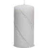 Mondex Parafino žvakė Bolero 7xh10cm, pilka matinė