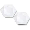 Affek Design RALPH Baltas Komplet 2 talerzy płaskie 32,5x28,5x3 cm