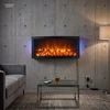 KOOPMAN Affek Design Latarna dekoracyjna kominek LED timer 50X23CM