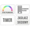 KOOPMAN Affek Design Latarna dekoracyjna kominek LED timer 50X23CM
