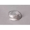Mondex ADRIANNE sidabrinis plunksnų servetėlių laikiklis 4x4x2cm