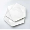 Affek Design RALPH Baltas Komplet 2 talerzy płaskie 32,5x28,5x3 cm