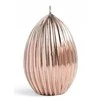 Mondex Candle GORRUOTAS KIAUŠINIS didelis 7,5x10cm rožinis auksinis