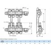 Afriso Afriso „ProCalida EF1 K“ kolektorius, 8 šildymo kontūrai, G1", 0,2÷1,6 l/min 81268