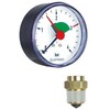 Afriso manometrs 1/4", 80mm 0-4bar horiz.