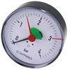 Afriso manometrs 1/4", 80mm 0-4bar horiz.