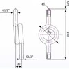 Afriso sifonas Spiralinis sifono vamzdelis, 2x G1 / 2", PN25