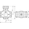 Afriso Vožtuvo temperatūra ATV 333, DN25, Rp1, kvs 9, 45 ° C