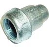 AGAflex suspaudimo jungtis mėlyno plieninio vamzdžio (PE) su 3/8" GZ kaiščio galu