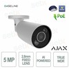 Ajax BulletCam HL 126253.217.WH1 F2.8 (balta, 5MP, 50m IR+LED, IP65)