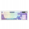 Ajazz AK980 dovanų jungiklio mechaninė žaidimų klaviatūra-V2-balta-modelis-su ekranu RGB