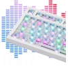 Mėlyna Klaviatūra mechaninė belaidė Ajazz AK820 Pro Flying Fish Switch Violetinė Baltas Mėlyna RGB