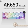 Ajazz Klaviatūra žaidimams mechaninė AK650 Dream Weaver Switch Violetinė-Baltas-Mėlyna-3 modelis-RGB