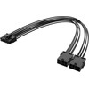 Akasa PCIe 12-pin - PCIe 8-pin x2, 0.3m, Juodas (AK-CBPW27-30BK)