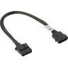 Akasa 4-Pol Molex Extension kabelis – 30cm juodos spalvos