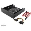 „Akasa“ tvirtinimo rėmas, skirtas 5,25 colio ir 2,5/3,5 colio keitimui, SSD/HDD adapteris
