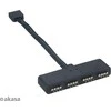 Akasa RGB LED Splitter kabelis, nuo 1 iki 4 vnt., 10cm, juodas AK-081
